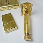 Gillette Tuckaway Gold [1922] Set - Vintage Safety Razor NICE & FREE SHIPPING — photo 4