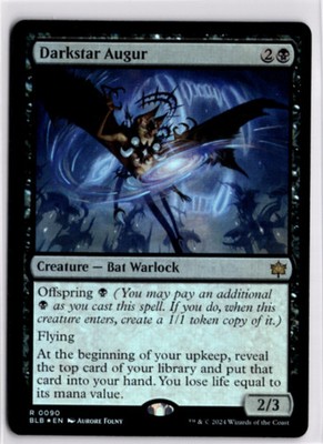 MTG BLB *Foil Darkstar Augur 90 R NM Bloomburrow