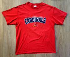 St Louis Cardinals CSA Short Sleeve Red T Shirt Size XL Vintage Y2K 2005