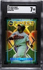 1995 Topps Finest Kirby Puckett Refractor SGC 7