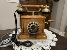 Vintage Wooden Telephone Thomas Collectors Edition 1926 Country Phone No. 3351 