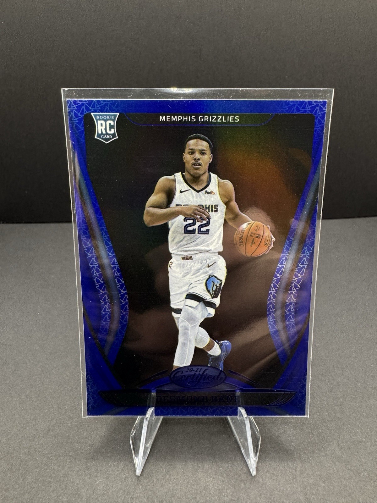 2020-21 Panini Certified - Desmond Bane #171 Mirror Blue (RC)