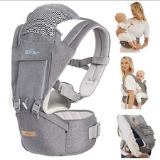 Baby Carrier, 6-in-1 Baby Carrier Newborn to Toddler with Hip Seat Ergonomic
