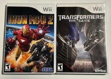 Nintendo Wii Game Lot - Iron Man & Transformers The Game
