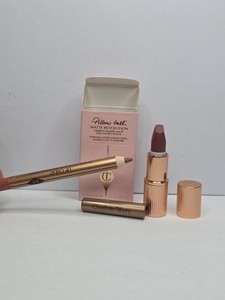 Charlotte Tilbury Pillow Talk Medium Lipstick & Lip Cheat Liner Set TRAVEL SIZE 