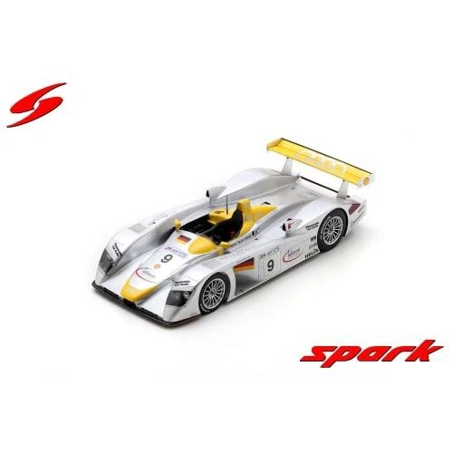1:18 SPARK Audi R8 #9 Le Mans 2000 Aiello Mcnish Ortelli With Showcase 18S838 Mo - Image 2 of 2
