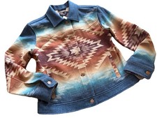 NWT Pendleton Ladies Canyon Wool Jacket in Turquoise Pagosa Springs 299