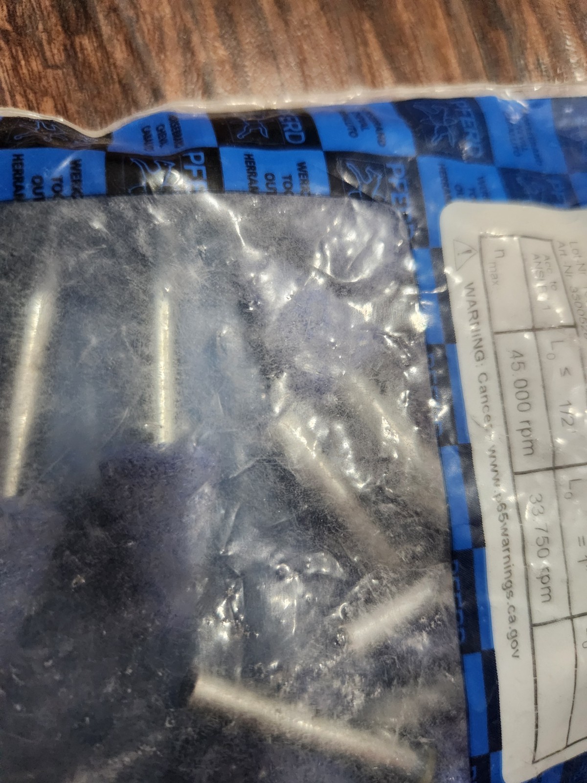 PFERD 30006 Mounted Point, TOUGH, 3/4"x1-1/8,46 Grit,A5,CO,1/4" Shank, 10/BAG