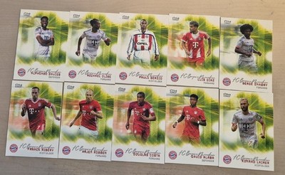 KOMPLETTSATZ, COMPLETE SET, 10 PITCH PURSUIT CARDS, FC BAYERN TEAM SET 25-26