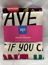 Tabitha Brown Very Good Kitchen Towel Set 2-Count 18x28 100% Cotton NWT