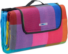 Coperta Da Picnic XXL, Plaid Impermeabile Rivestito in Alluminio Isolante, Manic