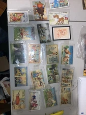 Lot Of Antique Vintage Postcards 1915-1946 WW2 Era Stamped Dated Sleeved DETAILS