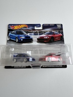 Hot Wheels Premium  2-Pack Mitsubishi Lancer Evolution VI and '95 Eclipse