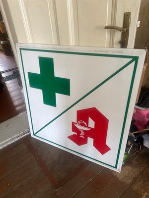 Vintage Apotheken Schild, Deko