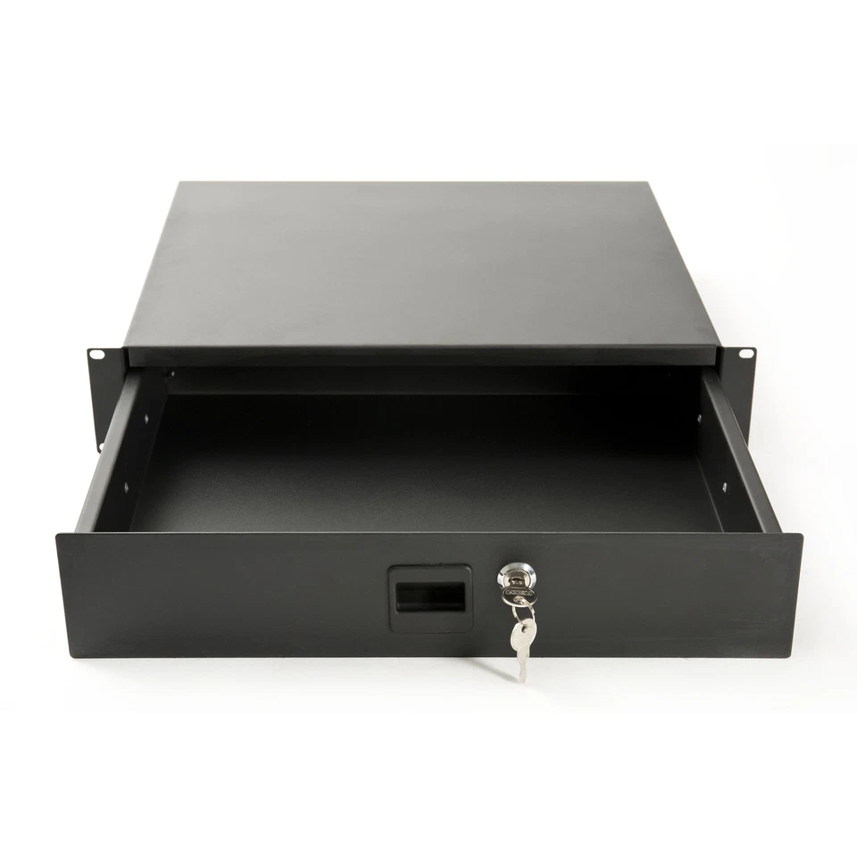 19" Rackschublade 2HE, Abschließbar, Musik Store, Studio Equipment - Bild 2 von 4