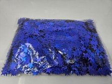 Bulk Bag 1 LB Large 3/4" Metallic Blue Star Shaped Loose Sequins Sewing Crafts