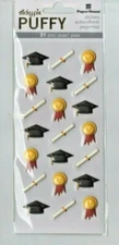 Paper House Puffy sticker set~GRADUATION~NICE! Quick Ship!