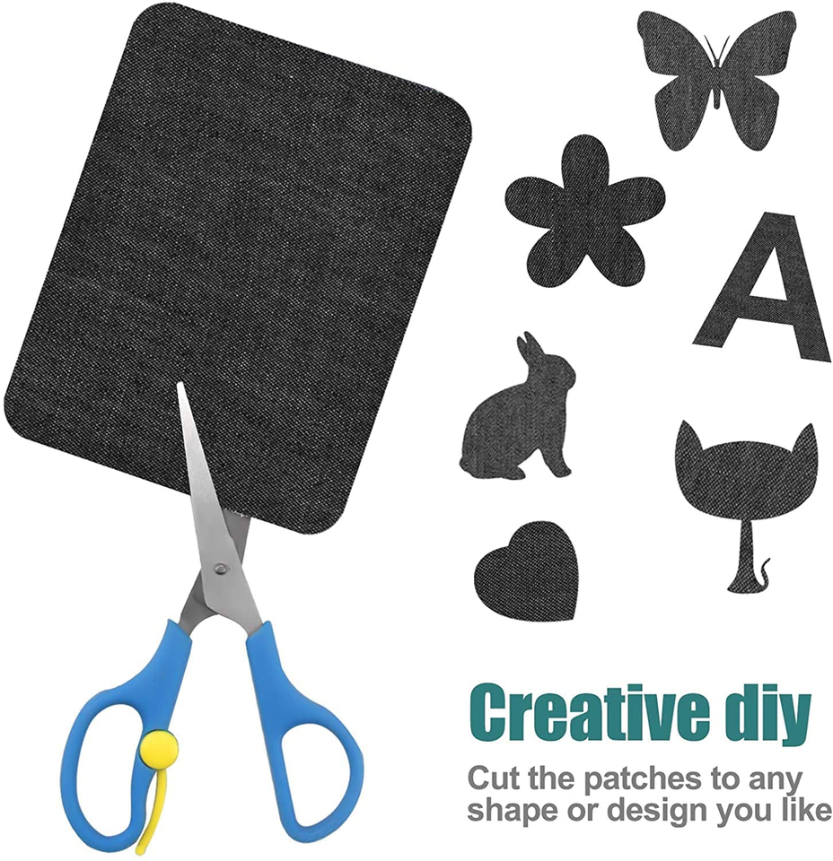 HTVRONT 20PCS DIY Iron on Denim Patches Jeans Clothing Repair Kit - 4 ...