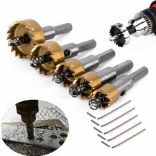 5PCS Hole Saw Tooth Kit HSS Steel Drill Bit Set Cutter Tool For Metal Wood Alloy