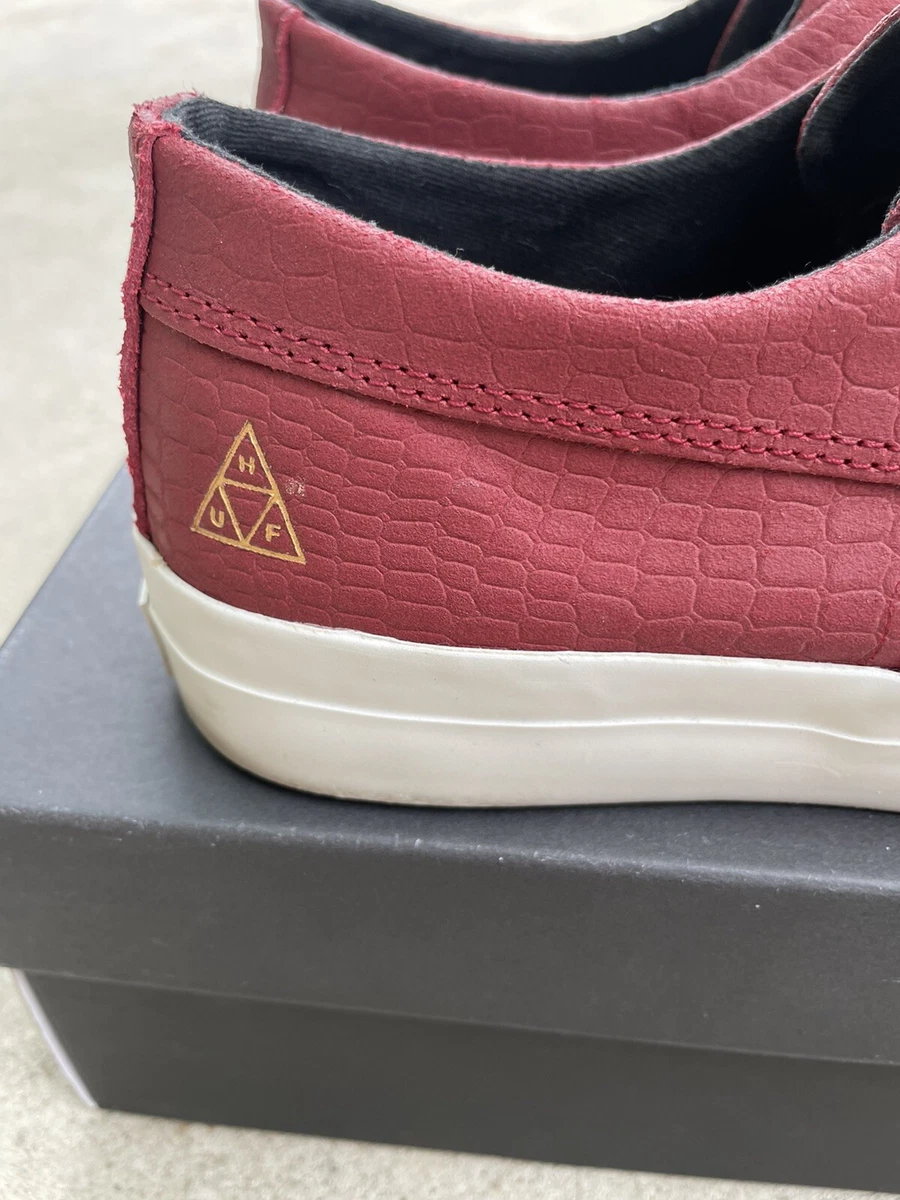 Huf Dylan Rieder Slip On Rose Wood Red Size 7
