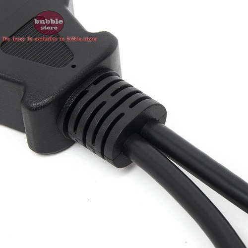 Cavo con connettore OBD2 OBDII 16 pin macho da 1 a 2 a doppio OBD2 embra 16 pin - Foto 4 di 4