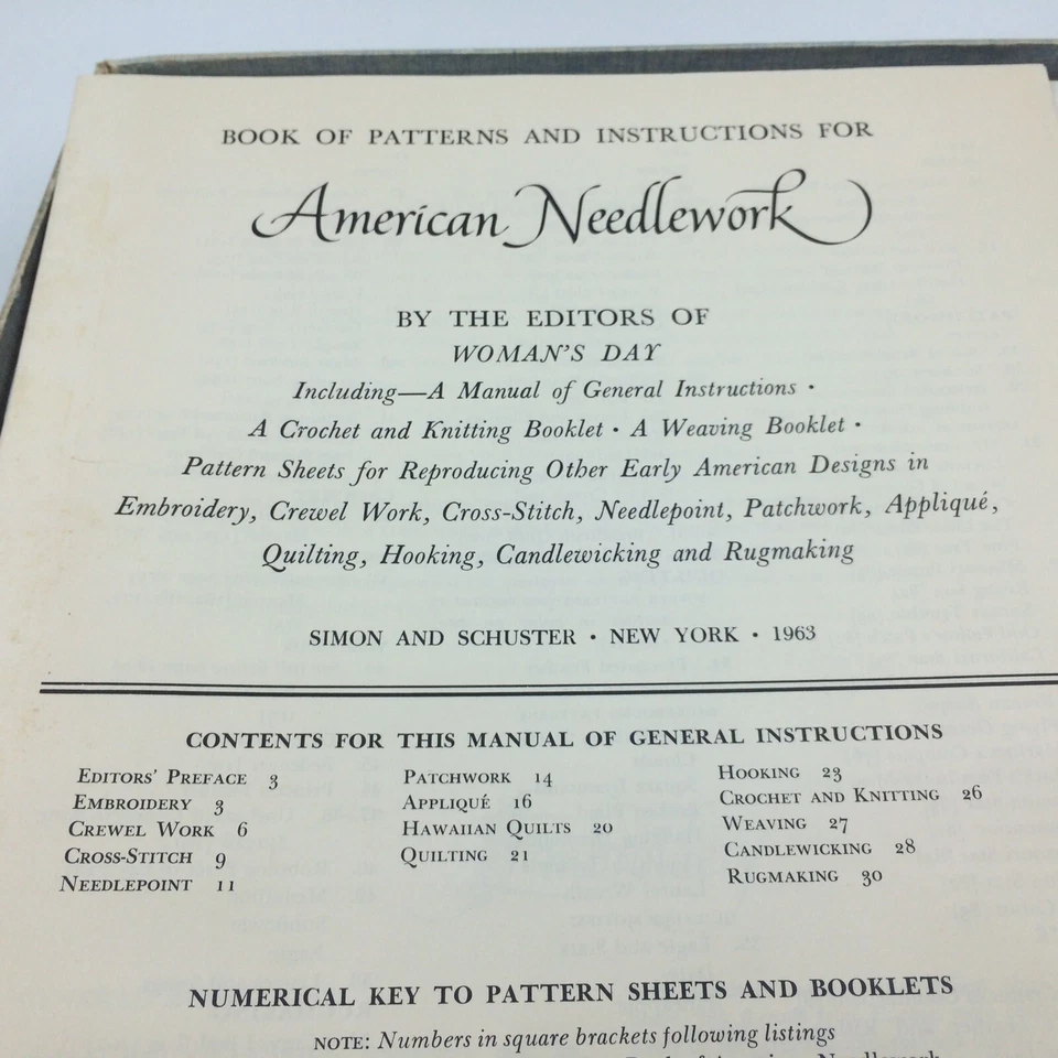 Vintage Womans Day Early American Needlework manual patterns instructions 1963 - Image 3 of 4