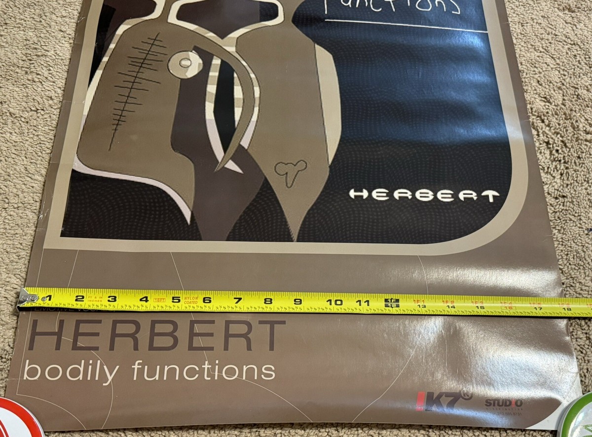 Rare! Bodily Functions Herbert Band 18 X 24 PROMO Band POSTER | eBay