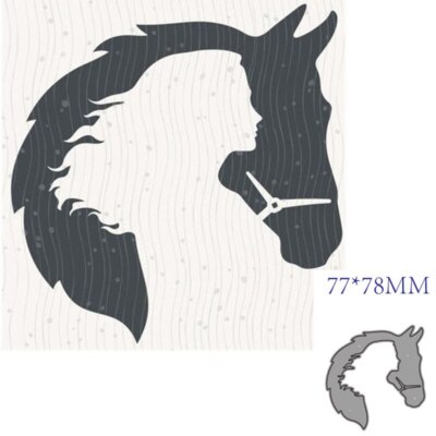 Woman And Horse Metal Cutting Dies Decoration Scrapbook Card Making Craft