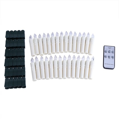 LED Candle Remote Control Wax Flameless Flickering Christmas Lamp