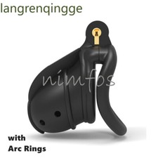 Male Chastity Device 3D Print Jurassic Design Breathable Cage with 4 Rings Lock