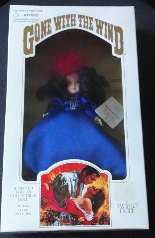 1989 Gone With The Wind BONNIE BLUE By World Doll #70880 red hat blue dress