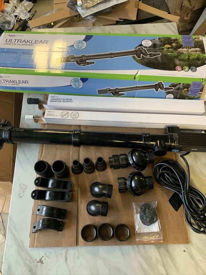 Aquascape UltraKlear 2500 28 vatios 1000 GPH UV clarificador de estanque esterilizador 95037 Foto 3 de 4