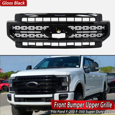 Lariat Sport Super Duty Front Bumper Black Grille For 2020-2023 Ford F-250 F-350