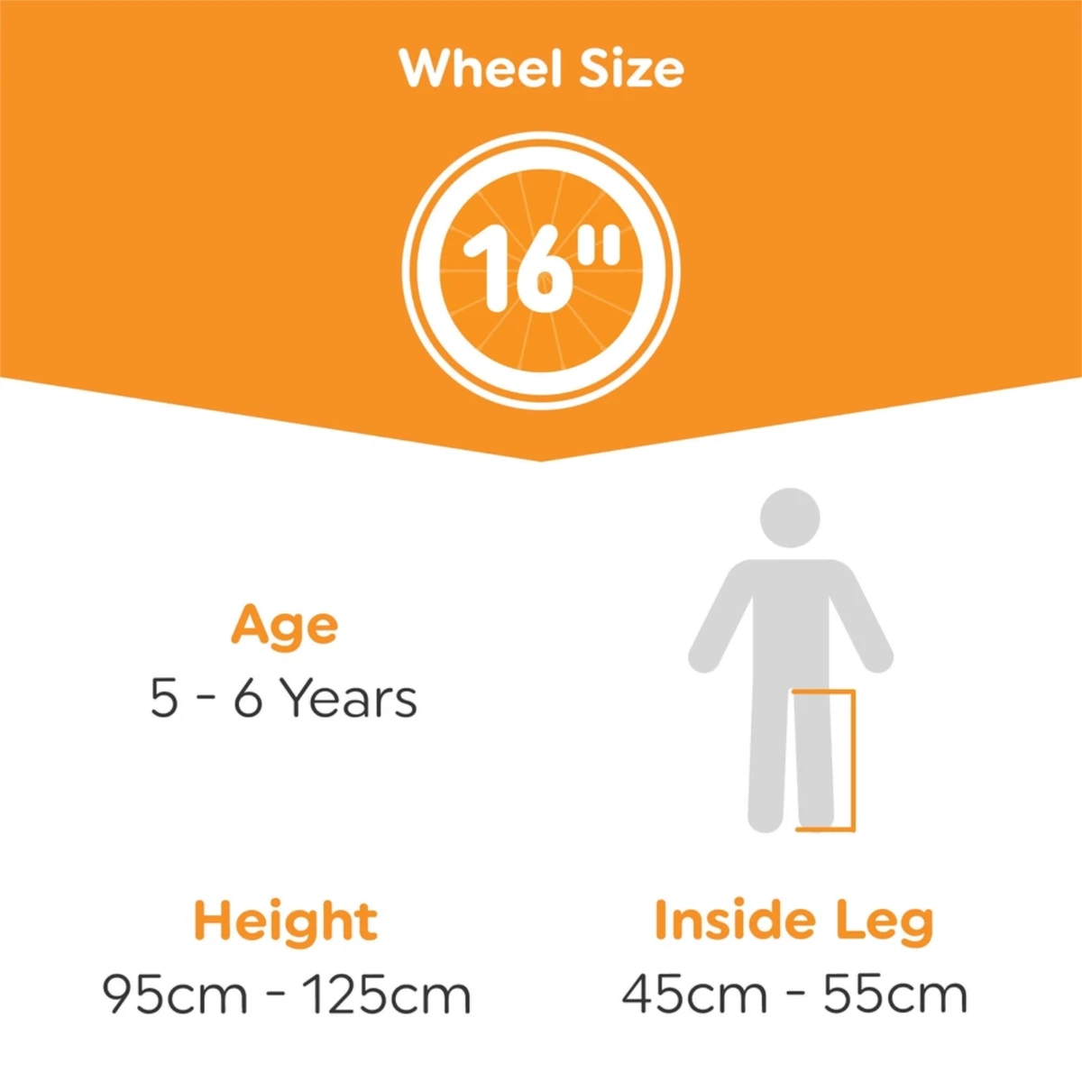 16 inch hotsell bike frame size