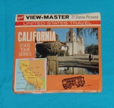 vintage CALIFORNIA State Tour Series VIEW-MASTER REELS packet with booklet