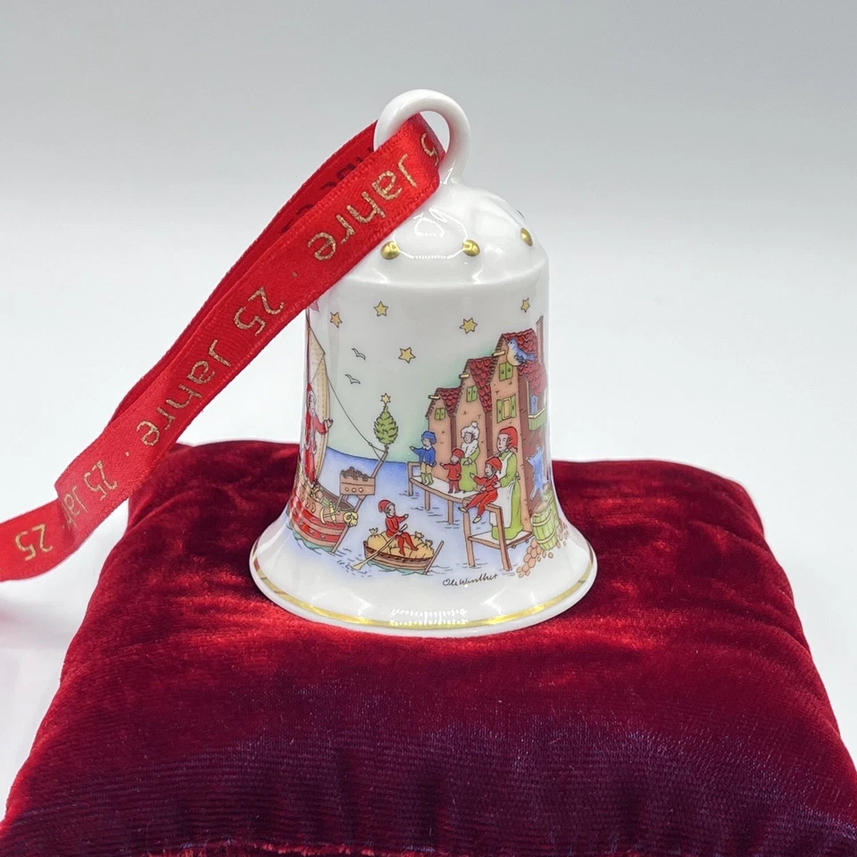 Ornamento Hutschenreuther 2002 “Ciudad Hanseatica” Campana Edición Limitada Ole Winther N Foto 2 de 4