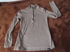 Womens small Go Ruck Tough Half Zip beige pullover