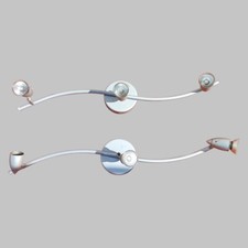 coppia di applique a tre luci