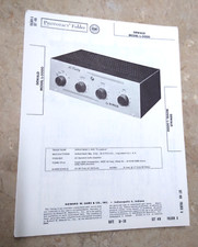 DEWALD L-5000 TUBE AMPIFIER - SCHEMATIC  PARTS ID - SAMS PHOTOFACT 418/6