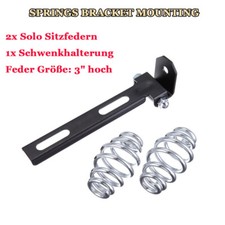 Motorrad Sitzfedern Schwingsattel Feder mit Solo Halterung für Harley Bobber DE