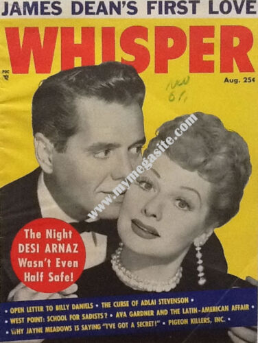 LUCILLE BALL & DESI ARNAZ - WHISPER MAGAZINE - AUG 1956 - Picture 1 of 1