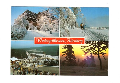 Postcard winter greetings from Altenberg/Erzgebirge/in the trail +++