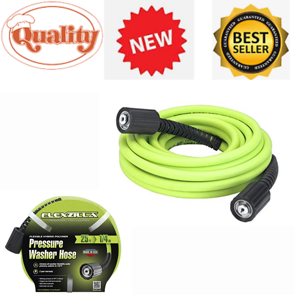 Flexzilla® Pressure Washer Hose, 1/4 X 50', 3100 PSI, M22, 41 OFF