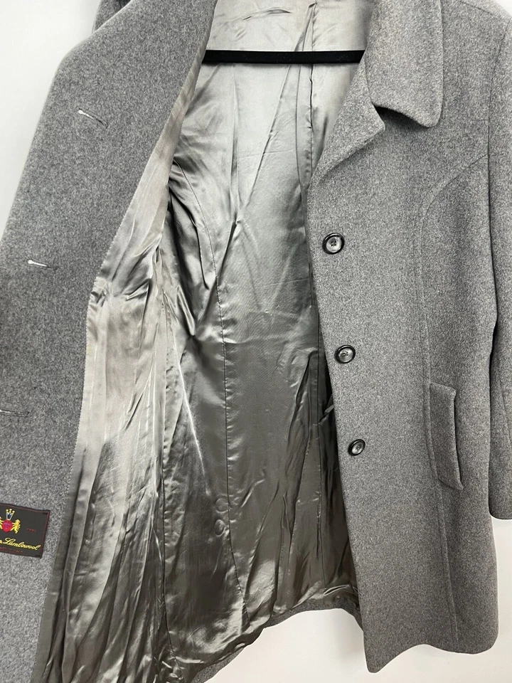 Gabardina de lana cachemir para mujer 8 invierno abrigo preppy vintage Larry Levine Foto 2 de 4