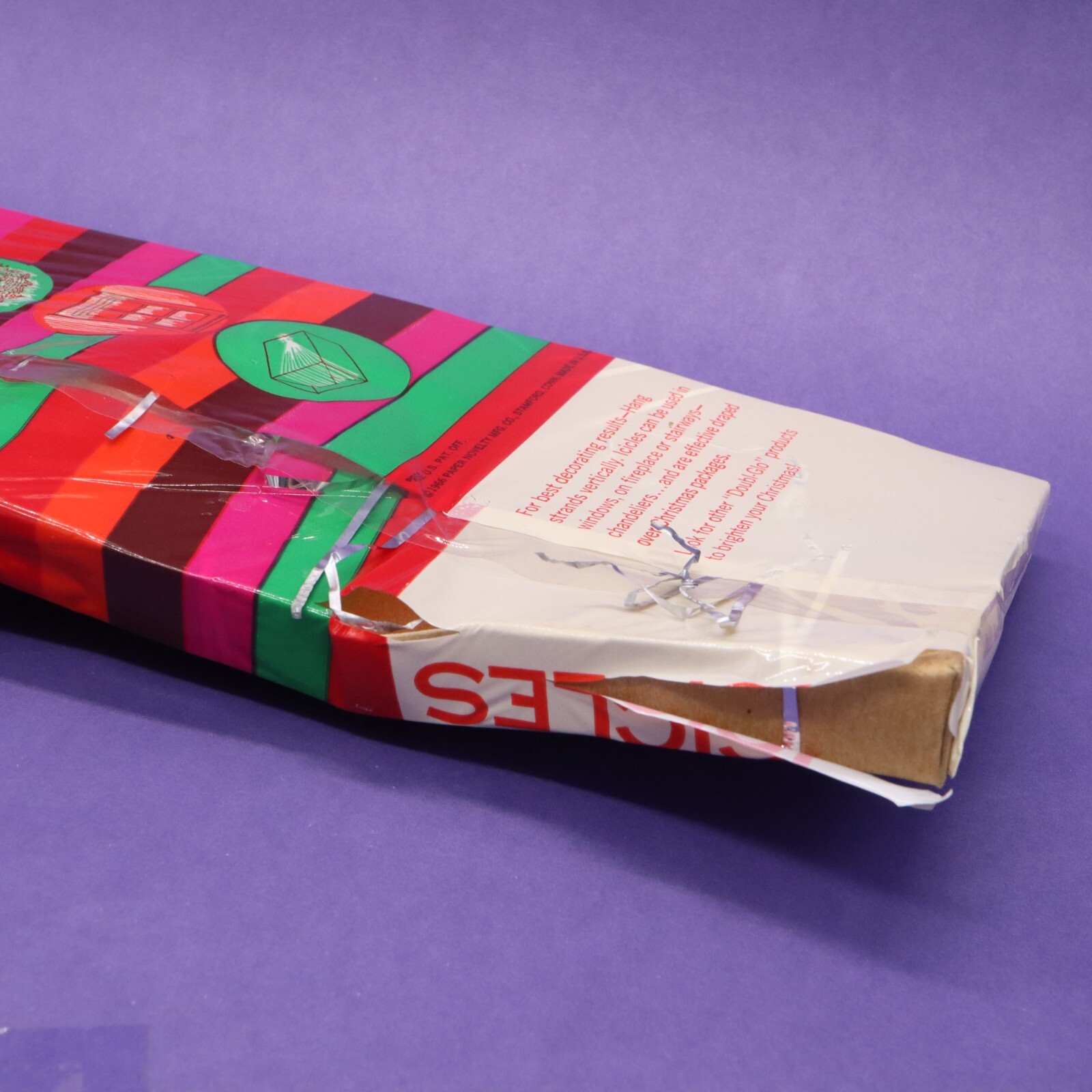 Vintage 1960's Doubl Glo Lead Tinsel Icicles in Original Unopened