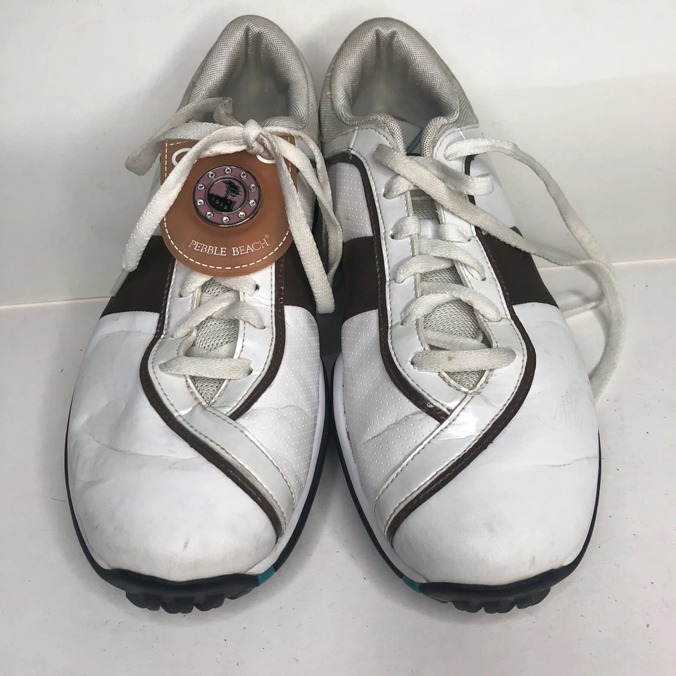 Zapatos de golf Nike para mujer talla 8,5 color blanco/marrón Foto 2 de 4