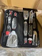 Expert Grill SS BBQ Grill Tool Set 10 Pieces,Include Spatula,Tong,Fork