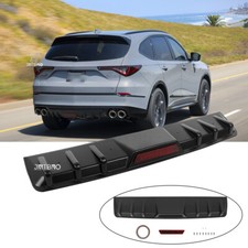 For Acura Mdx Car Rear Lip Lower Bumper Valance Diffuser Spoiler Black Body Kits