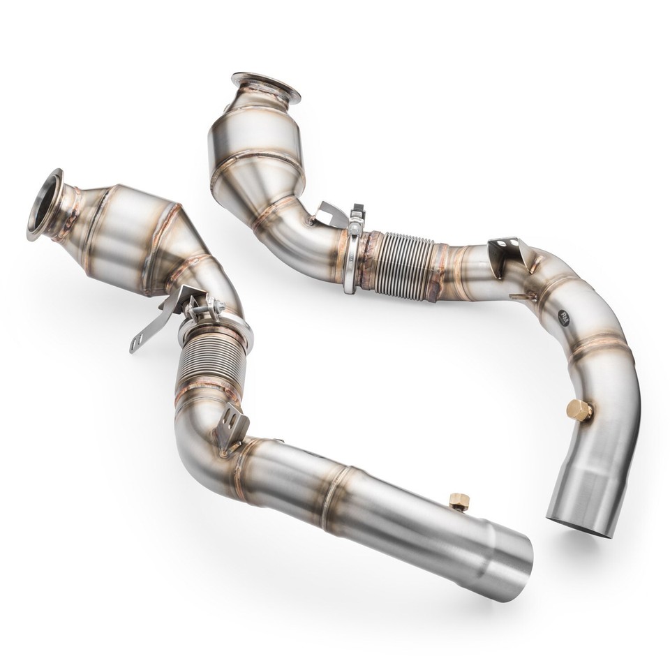 Auspuffrohr Downpipe für BMW M5 F90 Downpipe mit HJS 300 CPSI EURO 6 ...