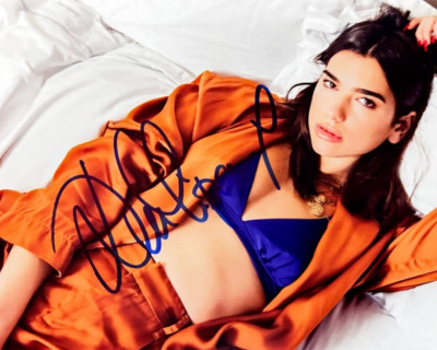 DUA LIPA Signed 7x5 inch Authentic Original Autograph w/COA Certification